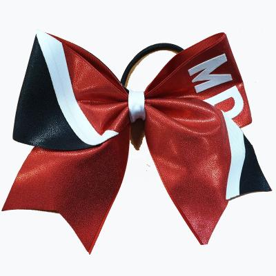 China Batterfly Fashion Cheerleading Ribbon Hair Bow And Cheer Cheer Bows for sale