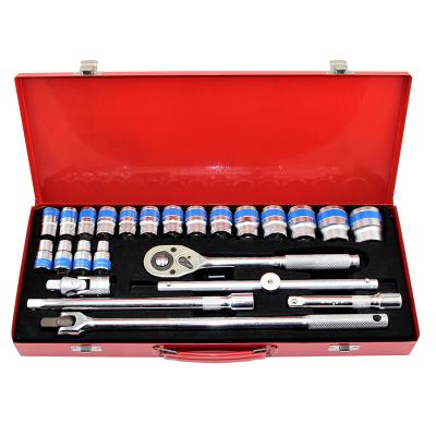 China Mulit-purpose Popular Hot Sale 28PCS Socket Tool Kit With Flexible Handle for sale