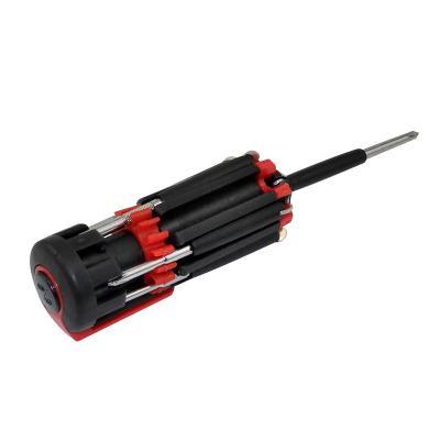 China 45# Carbon Steel+ABS+LED 8 in 1 Multi Function Handheld Screwdriver with 6 LED Lights for sale