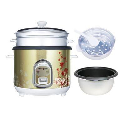 China ODM Flower Tinplate HP213 Outshell Fashion Automatic Colorful Common Straight Luxury Rice Cooker for sale