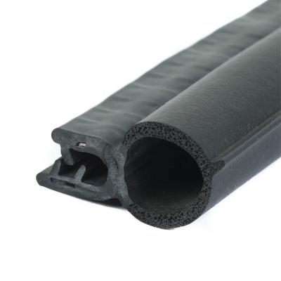 China Silicone EPDM PVC TPV Strip Foamed Steel U Shaped Rubber Sponge Core Sealing Strip For Roof for sale