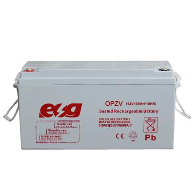 China Deep Cycle Battery For ESG Solar High Rate Deep Cycle Gel 12v 150ah Air To Ground Missile Ups Storage Batteries Home System Vrla Solar Manufacturer Industrial Battery for sale