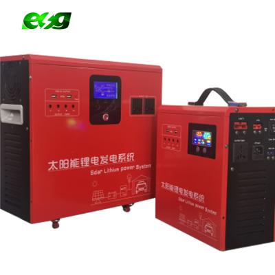 China Hot Selling ESG 12V 50Ah Lithium Solar Battery Inverter Controller Home Ion 700w 800w 900w 10kw Hybrid Reduced System for sale