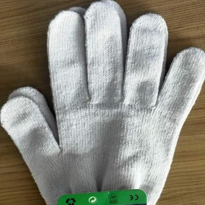 China Secluded white cotton gloves export with cheap price for sale