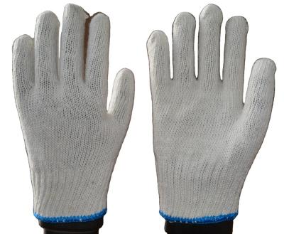 China Safety Work 10 Gauge Cotton Gloves White Cotton Hand Knitting Gloves for sale