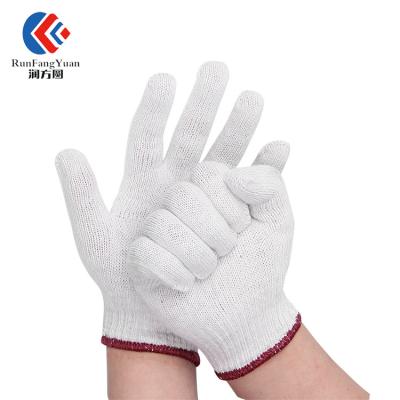 China Safety Labor 400g Factory Price Cotton Construction Work Gloves for sale