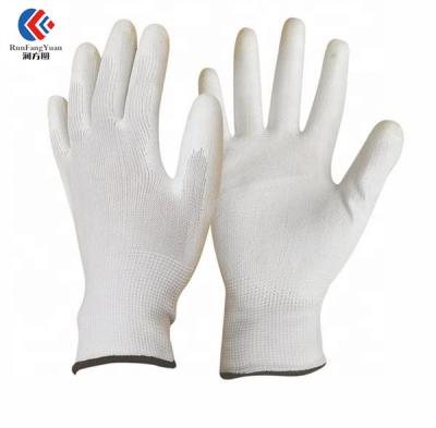 China 13 Gauge Polyester Coating PU Antistatic Glove For Instructional Work for sale