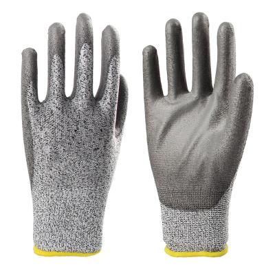 China Anti-cut Hppe Anti Cut PU Coated Safety Work Glove for sale