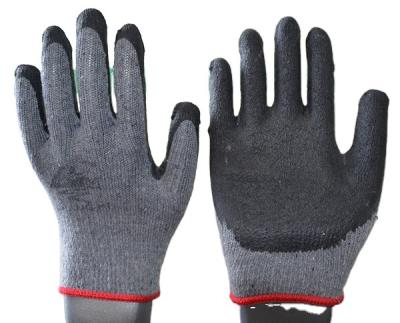 China RUNFANGYUAN Coated Latex Palm Pleat Finish Work Gloves for sale