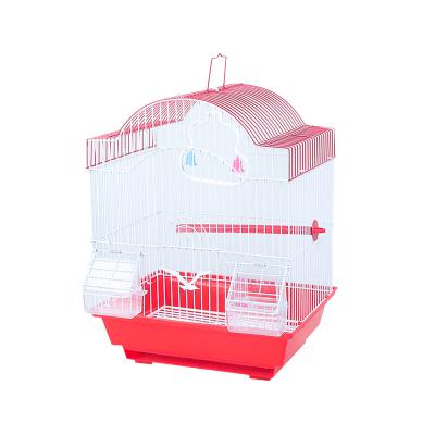 China Breathable Small Iron Wire Solid Parrot Bird Pet Canary Breeding Cage Bird Cages Antique Iron Birdcage A113 for sale