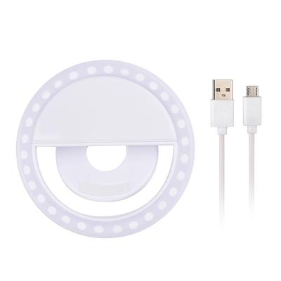 China Protable Portable Rechargeable Mobile Phone Led Ring Live Beauty Filling Lamp Selfie Safety Radio Fill Light For Smartphone for sale