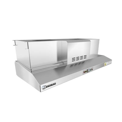 China All Stainless Steel 304 Sheet Restaurant Kitchen Exhaust Ventilation Hood With ESP Filter for sale