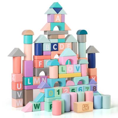 China Wooden Building Toy Number Stacker Blocks Game Stacking Blocks Stacking Tower Stacking Blocks Toy for sale