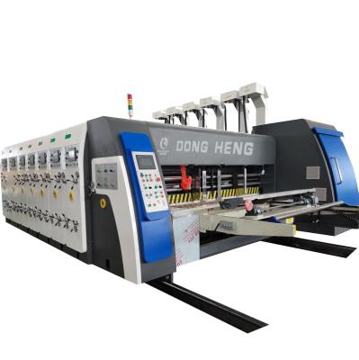 China Food Dongheng 5 Color Corrugated Cardboard Printing Slotting Die Cutting Machine For Sale for sale