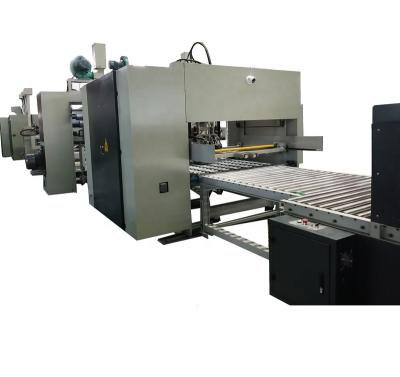 China Corrugated Food Cardboard Folding Machine Printing Slotting Online Folding Gluing for sale