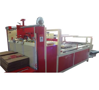 China Semi automatic food folder gluer machine for corrugated cardboard for sale