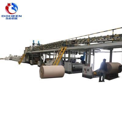 China Kraft Paper 5 Layer Corrugated Cardboard Production Line for sale