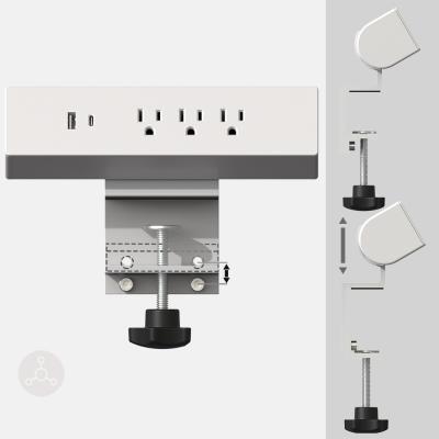 China Convenient Furniture Socket Outlet Desktop Power Socket Table Flange Socket for sale