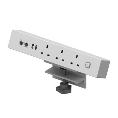 China Desktop Dry Slot Clamp Inside On Desktop UK Type Switches And Socket Extension Sockets With USB for sale