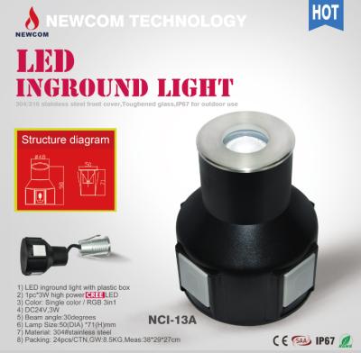 China Outdoor Square Park 1W 3W 5W 6W 7W 9W 12W 15W 18W 24W 36W RGB Garden White LED Inground Light IP67 LED Inground Light for sale