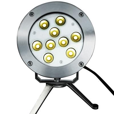 China Swimming Pool Bottom Water Light LED With Tripod 9pcs*3W High Power LED DC12V/DC24V 27W for sale