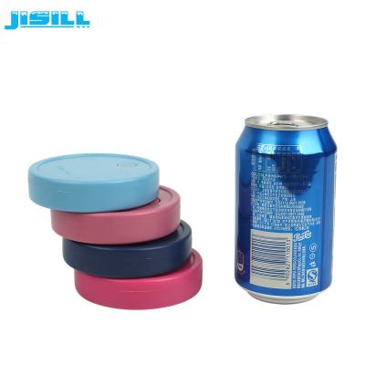 China Customized HDPE  Cylinder Ice Pack 100ml For Refrigerating Beverage Cans For Food Frozen for sale