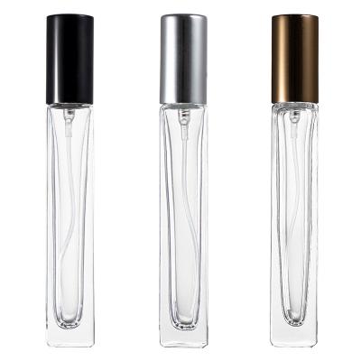 China 10ml Pocket Square Perfume Cosmetic Refillable Spray Bottle Glass Containers Perfume Atomizer For Men And Women for sale