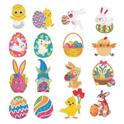 China Funny DIY Handmade Diamond Painting Stickers Kits For Kids Easter Gift for sale