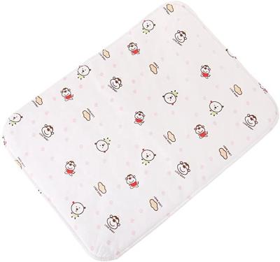 China Absorb Quick Organic Cotton Baby Changing Mat Sheet Baby Diaper Folding Pad Reusable Waterproof Washable Nursing for sale