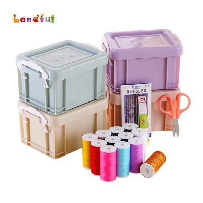 China Multifunctional Hotel Tool Needle and Thread Home Suit Sewing Kit 3 Kit Box Set Hussif Sewing for sale