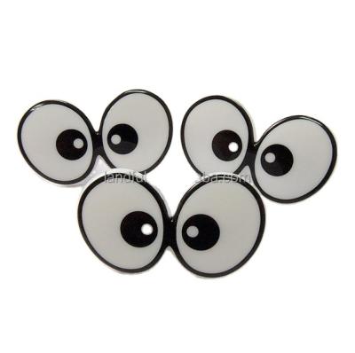 China Comic Plush Toy Black Eyes Oval Eyes Flat Plastic Double Eyes For Plush Toy for sale