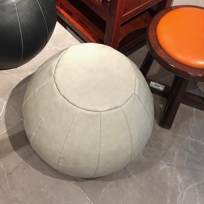 China China Modern Hot Sale Simplicity High End Zipper With A Variety Of Colors Round PU Stool Super Soft Cover Available for sale