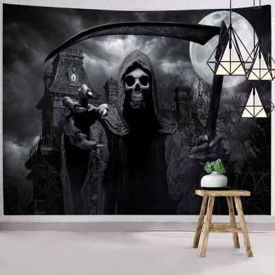 China Modern Simplicity Quality 3d Wall Tapestry Halloween Holiday Atmosphere Royal Horror Tapestry for sale