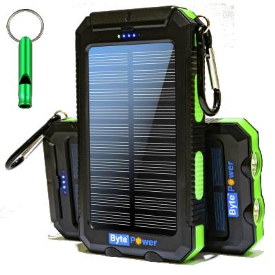 China 20000mAh Fast Solar Charger Solar Power BytePower Support Charging Phone Outdoor Powerbanks for sale