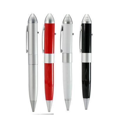 China Metal Customized Multifunctional Colorful Laser Pointer Promotion Pen Ball Point USB Flash Drive 4GB 8GB 16GB 32GB 64GB for sale