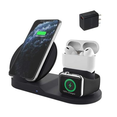 China New 10W Charging Tender 3 in 1 Multifunctional Wireless Charger Mobile Phone Radio Charging for iPhone Pro Airpods Watch for sale