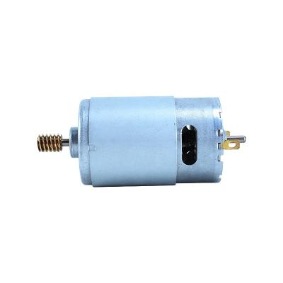 China Drip-proof YiFeng 555 Mini worm Motor DC 12 Volt 3V 6V 24V High Torque Low Speed 12v electric Motor 555 motor with worm gear for sale