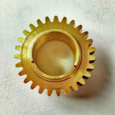 China Gear Box High Quality Custom Made Powder Coated Perforated Brass Spur Metal Gear for sale