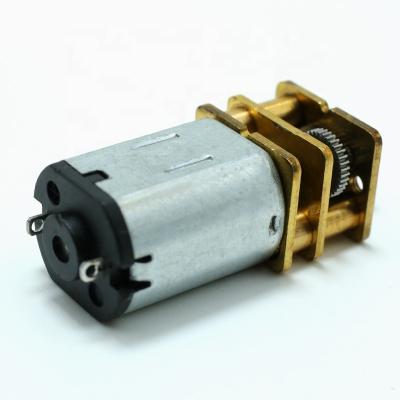 China Drip-proof Yifeng gm12 n20 n30 dc 3v 6v Metal shaft square reducer gearbox customized dc square gear motor for electronic monitor for sale