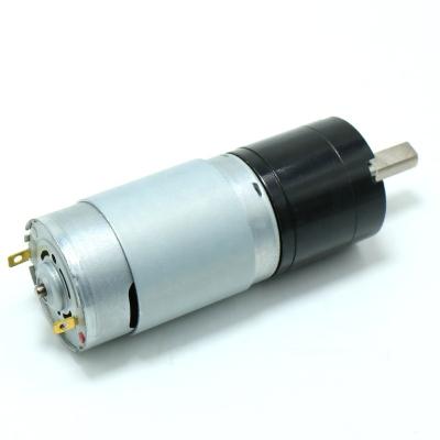 China Drip-proof hot sale High quality 36mm DC planetary reduction motor 6V 12V 24V DC brush reduction motor 36mm gearbox motor for sale