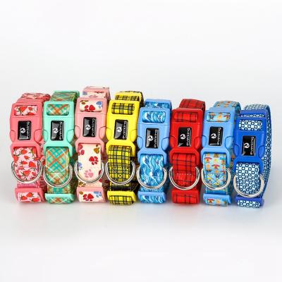 China Fast version 0103 colorful fashionable cute kawayi outdoor pet collars outdoor dog collars for dogs for sale