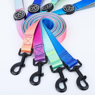 China Quick Release Gradient R Series Fashionable Premium Nylon Pet Leash Cat Leash Luxury Nylon Cat Traction Rope for sale