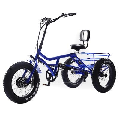 China Electric bicycle 800w 1000w 2000w electric tricycle sales 48v 60v double motor aluminum hot high speed fat tire delivery with seat for sale