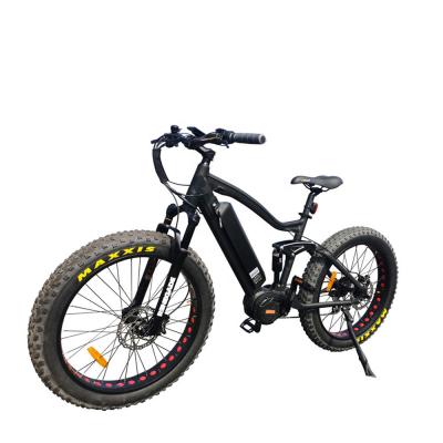 China Electric Bicycle Fat Tire Ebike Fat Tire Snow Beach Bike Aluminum Alloy Frame Aluminum Electric Bicycle Mid Drive for sale