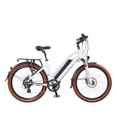 China 48V 500W Aluminum Bicycle Ebike 26 Inch Electric City Bike Step By Urban E Bike With Disc Brake for sale