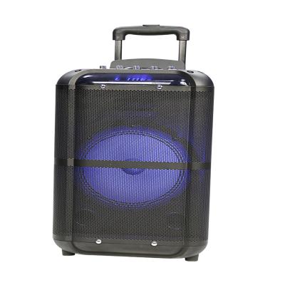 China Phone Function High Power New Dual 8 Partybox Audio Professional High Fidelity Wooden Case Portable Radio Trolley Active Sound Box Speaker for sale