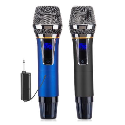 China With LCD screen and China LW professional wireless dynamic handheld teaching UHF blue lightweight portable wireless microphone for sale