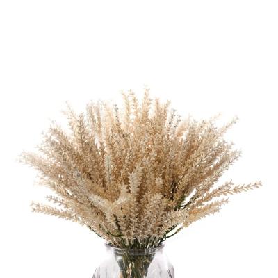 China Plastic INS Manufactured Small Grain Ear Grass Artificial Green Plant Wedding Decoration Cross-Border Flower Decorative Flowers Plants for sale