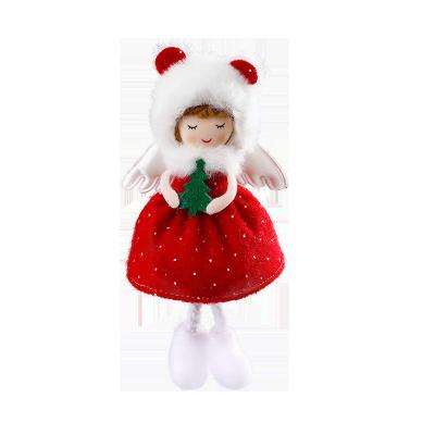 China Fabric art Christmas Tree Elf Angel Girl Doll Pendant for Scene Layout Shooting Props Festive Christmas Decorations for sale