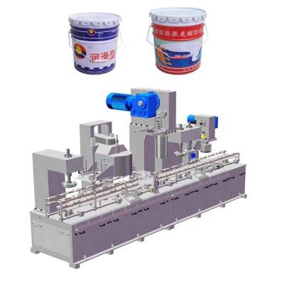 China Hot Selling Automatic Conical Food 18 Tin Can / Pail Garbage Making Machine For Paint Can Making for sale